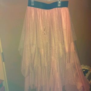 Handkerchief skirts pink and white